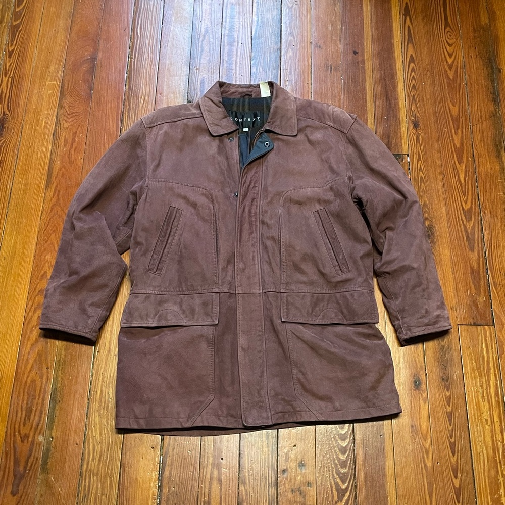 Vintage Context Men's Dark Brown Military Jacket